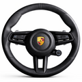 Black Leather Porsche Steering Wheel