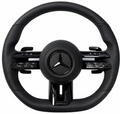 All Black Leather Mercedes AMG Steering Wheel