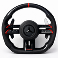 Black Carbon Fibre Leather Red Stripe Mercedes-AMG Steering Wheel